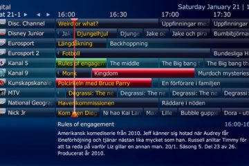 L'EPG peut toujours être obtenu en utilisant une télécommande pour votre appareil IPTV ou votre téléviseur. Les menus sont présentés qui permettent à l'utilisateur final d'inspecter une liste de programmes télévisés répertoriés pour les heures à venir jusqu'aux sept jours suivants. Un EPG standard combine des options pour établir des contrôles parentaux, acheter du contenu à la carte, explorer les programmes en fonction du sujet ou de la catégorie, et également régler un appareil d'enregistrement pour enregistrer les programmes en fonction d'une heure spécifique. Tous les fournisseurs de télévision numérique proposent leur propre interface utilisateur unique et leurs propres données pour leur EPG.